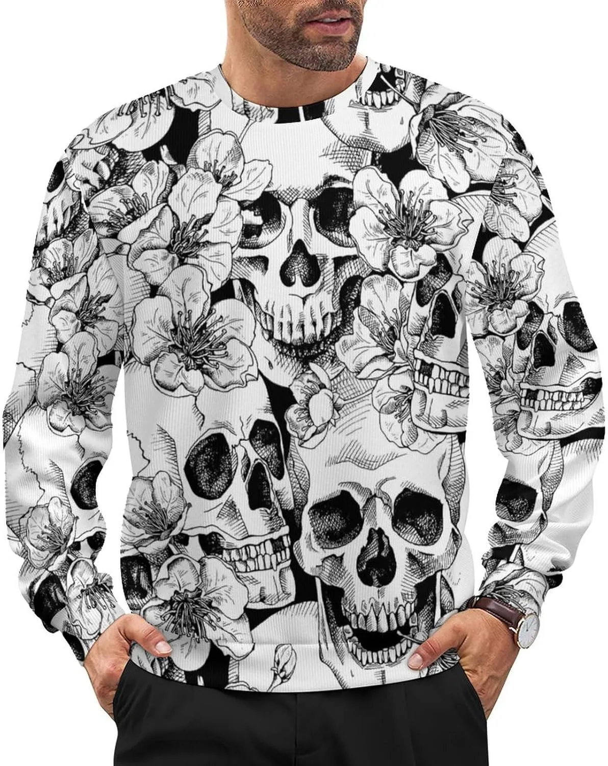 Белый свитер с черепом punk FVDAVGS
Белый свитер с черепом punk FVDAVGS