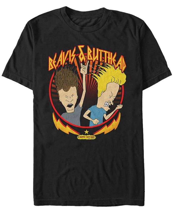 Мужская футболка с короткими рукавами Beavis and Butthead MTV Metal Head Fifth Sun, черный
Мужская футболка с короткими рукавами Beavis and Butthead MTV Metal Head Fifth Sun, черный