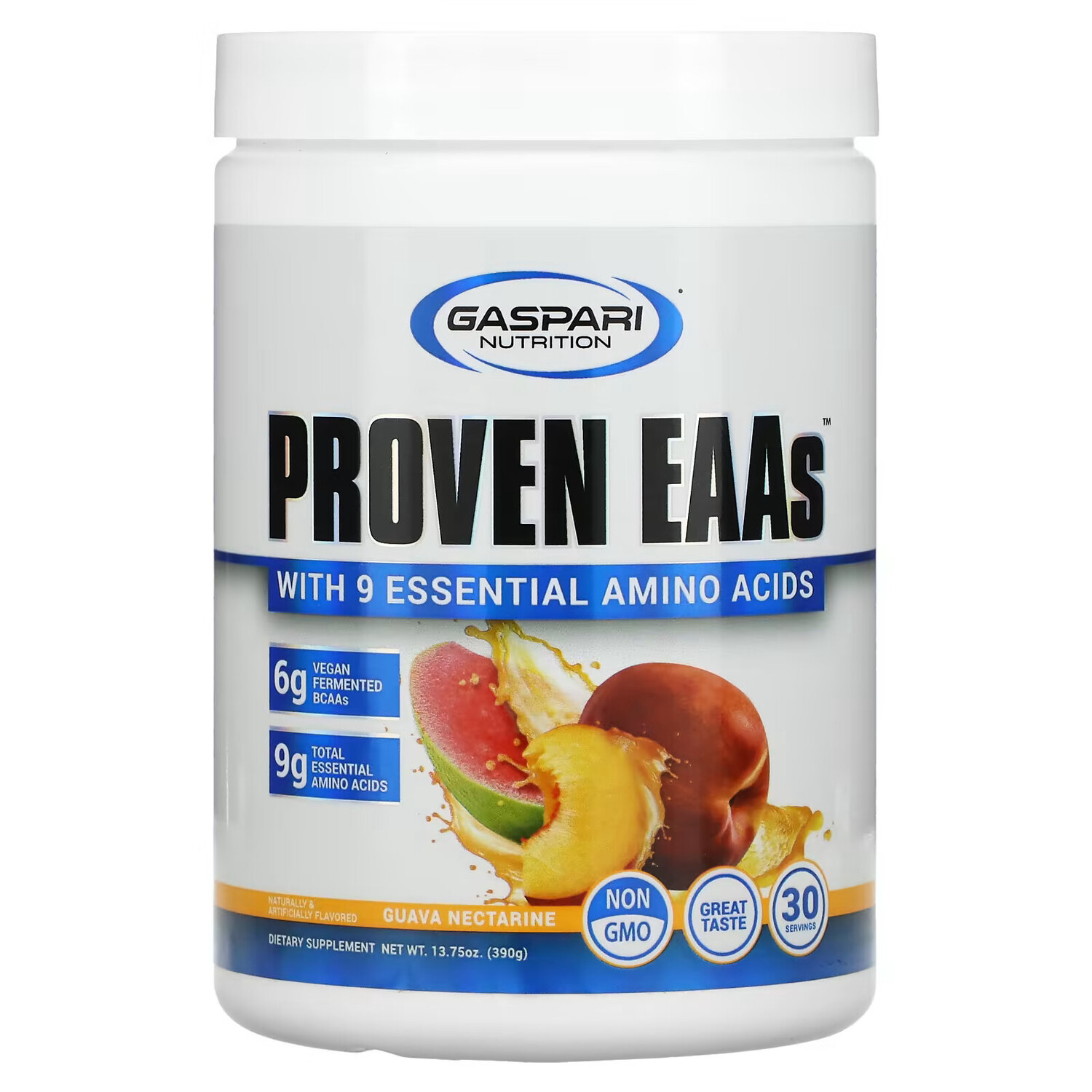 Gaspari Nutrition, Proven EAAs, с 9 незаменимыми аминокислотами, со вкусом гуавы и нектарина, 390 г (13,75 унций)
Gaspari Nutrition, Proven EAAs, с 9 незаменимыми аминокислотами, со вкусом гуавы и нектарина, 390 г (13,75 унций)