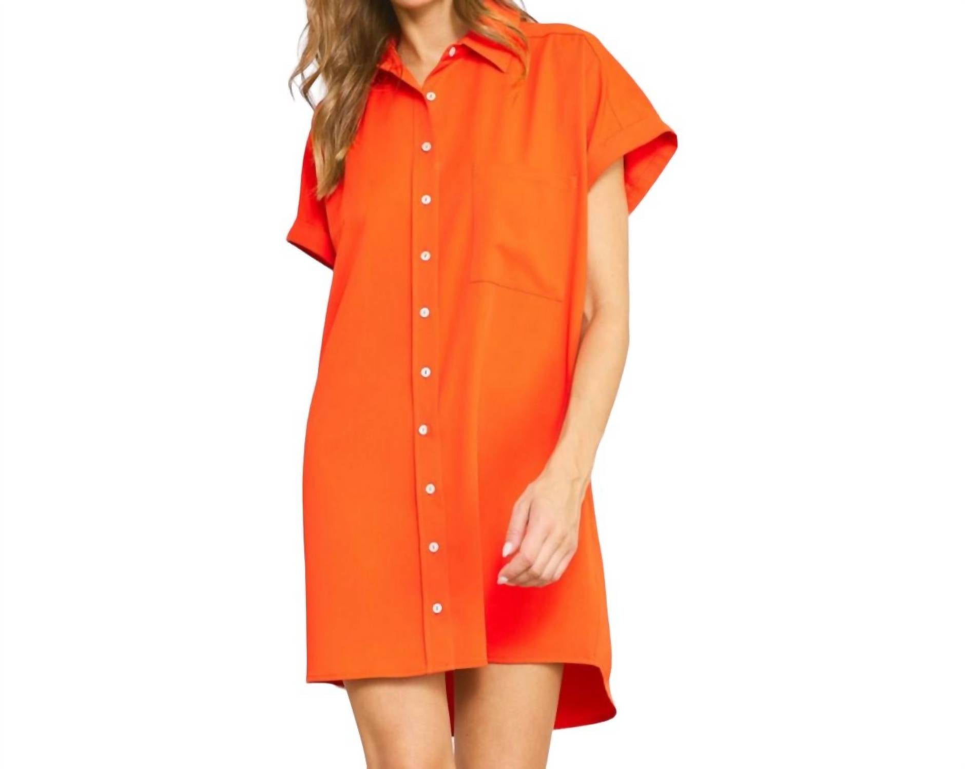 Платье-рубашка Tell Me About It красного цвета entro
Платье-рубашка Tell Me About It красного цвета entro