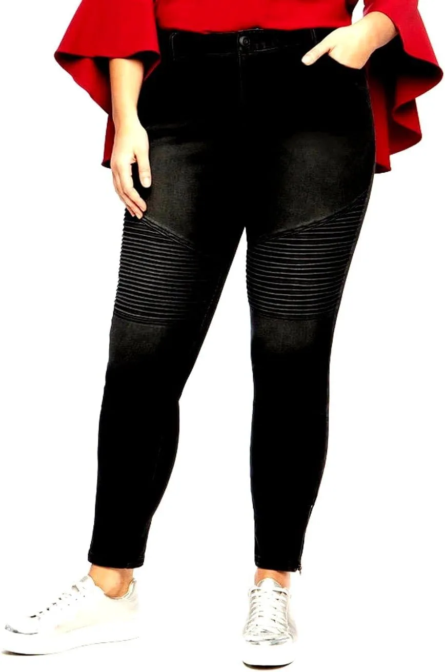 Jack David женские джинсы Plus Size High Waisted черные/синие Stretchy Skinny Jeans for Love
Jack David женские джинсы Plus Size High Waisted черные/синие Stretchy Skinny Jeans for Love