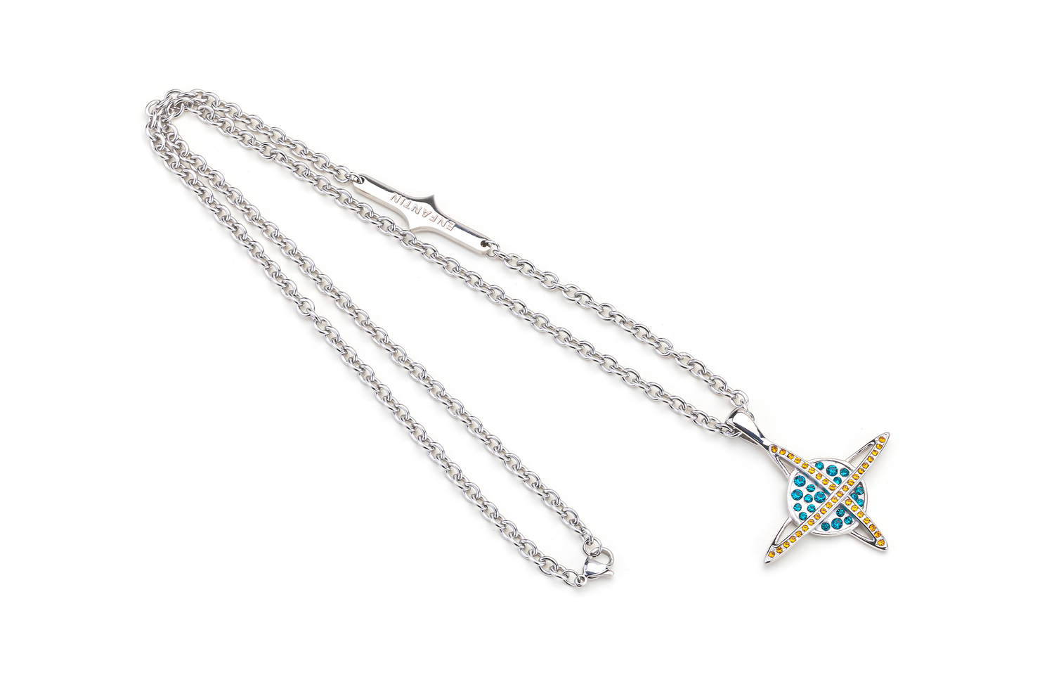 Титановая стальная цепь унисекс ENFANTIN, синий
Титановая стальная цепь унисекс ENFANTIN, синий