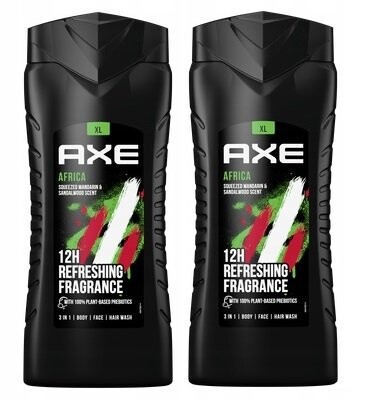 Гель для душа, 2х400мл Axe Africa
Гель для душа, 2х400мл Axe Africa