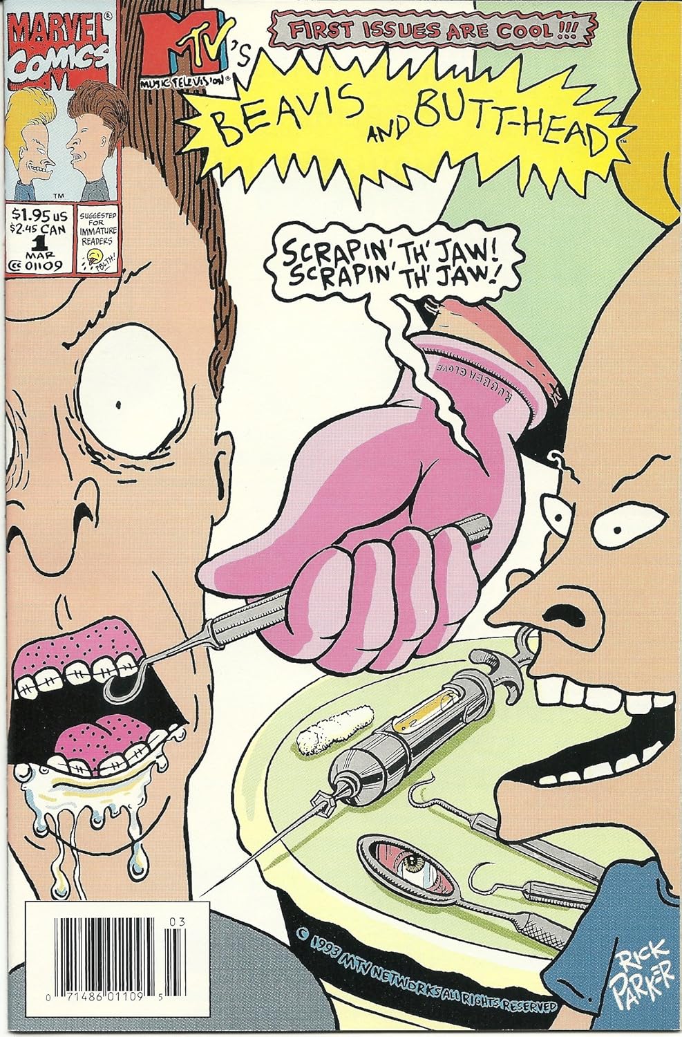 Beavis and Butt-Head #1 (Vol. 1, No. 1, March 1994) (Marvel Comics)
Beavis and Butt-Head #1 (Vol. 1, No. 1, March 1994) (Marvel Comics)
