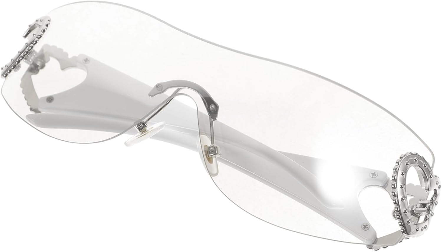 Полые безрамочные солнцезащитные очки. Стильные очки без оправы для вечеринок, фестивалей и повседневной носки. Защита от УФ-излучения для защиты глаз. Элегантный аксессуар DEARMAMY, White
Полые безрамочные солнцезащитные очки. Стильные очки без оправы для вечеринок, фестивалей и повседневной носки. Защита от УФ-излучения для защиты глаз. Элегантный аксессуар DEARMAMY, White