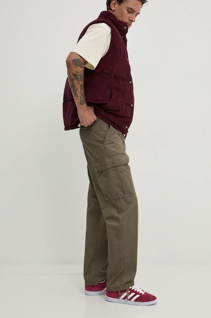 Брюки Vans из хлопка, зеленый
Брюки Vans из хлопка, зеленый