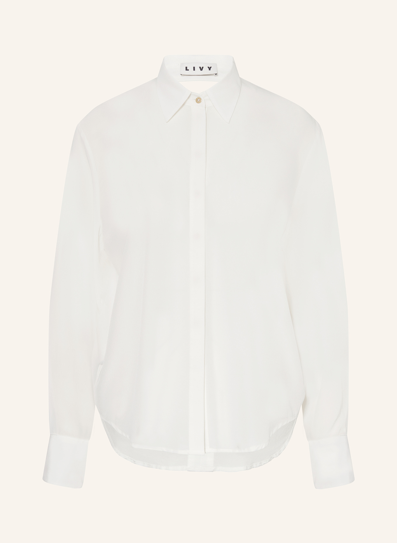 Шелковая рубашка Romy для отдыха с вырезом Livy, экрю
Шелковая рубашка Romy для отдыха с вырезом Livy, экрю