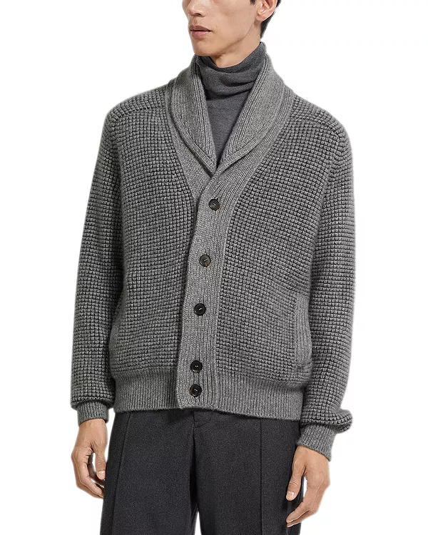 Кардиган из кашемира и мохера Zegna, серый
Кардиган из кашемира и мохера Zegna, серый
