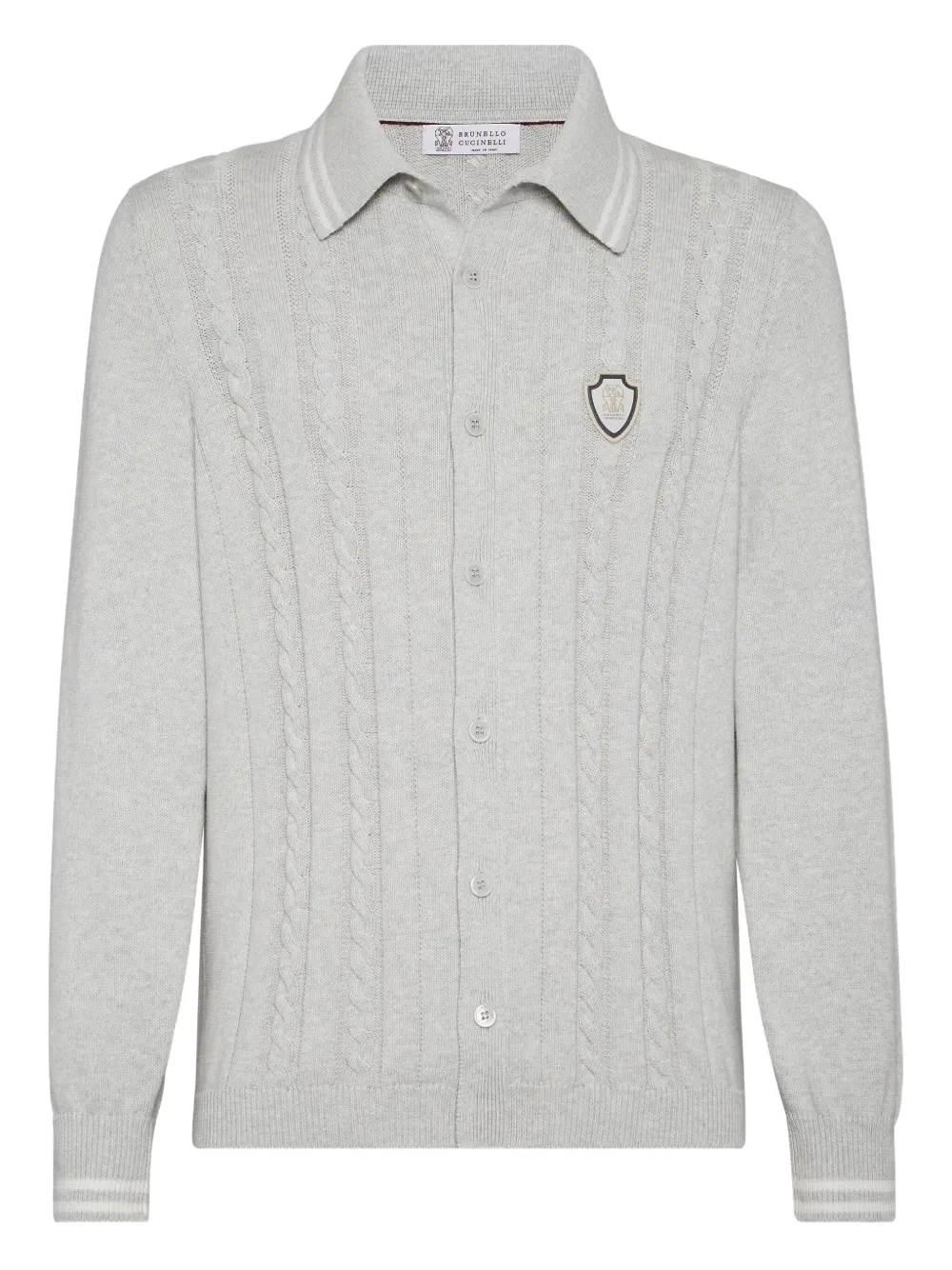 Кардиган фактурной вязки Brunello Cucinelli, серый
Кардиган фактурной вязки Brunello Cucinelli, серый