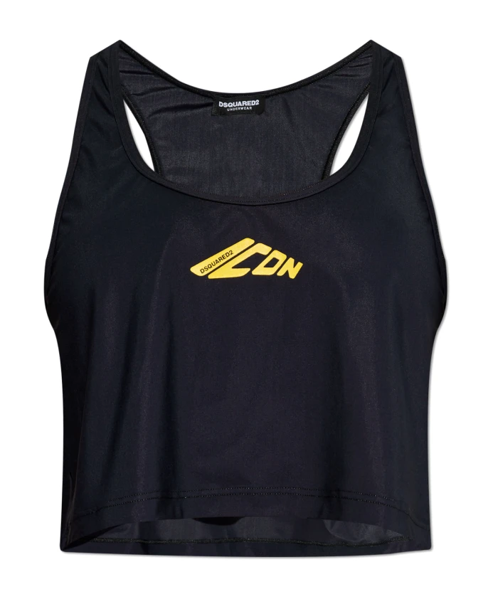 Топ из коллекции нижнего белья Dsquared2, черный
Топ из коллекции нижнего белья Dsquared2, черный
