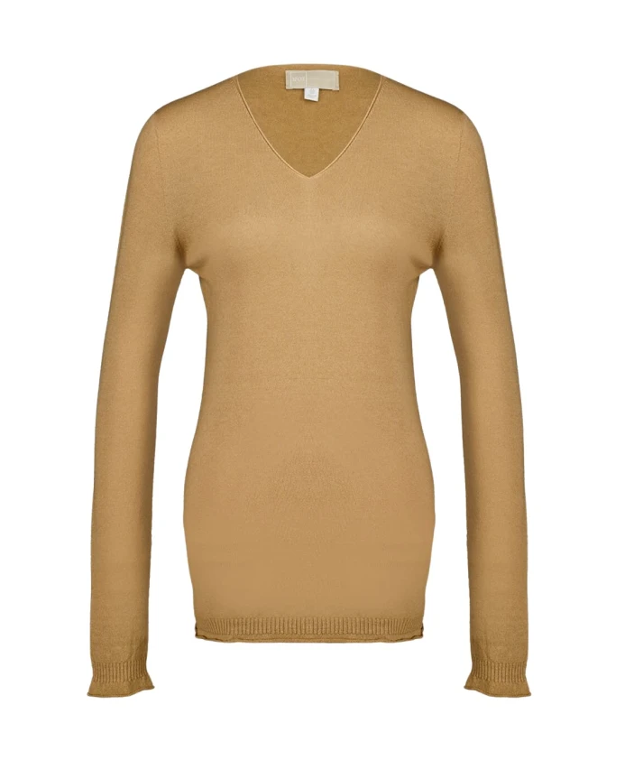 Кашемировый свитер с V-образным вырезом 120% Lino, коричневый
Кашемировый свитер с V-образным вырезом 120% Lino, коричневый