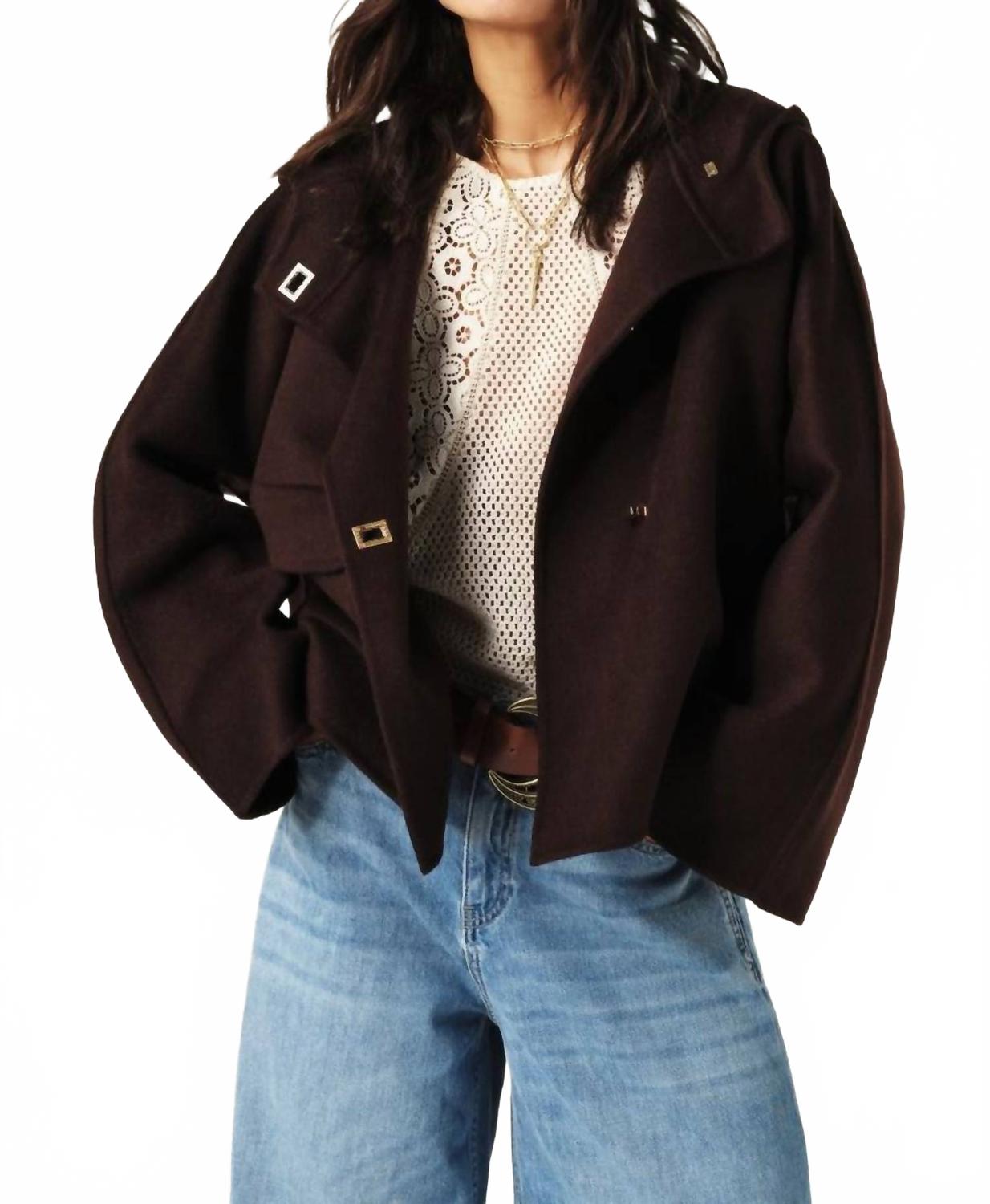 Kove Coat In Chocolat Ba&sh, коричневый
Kove Coat In Chocolat Ba&sh, коричневый