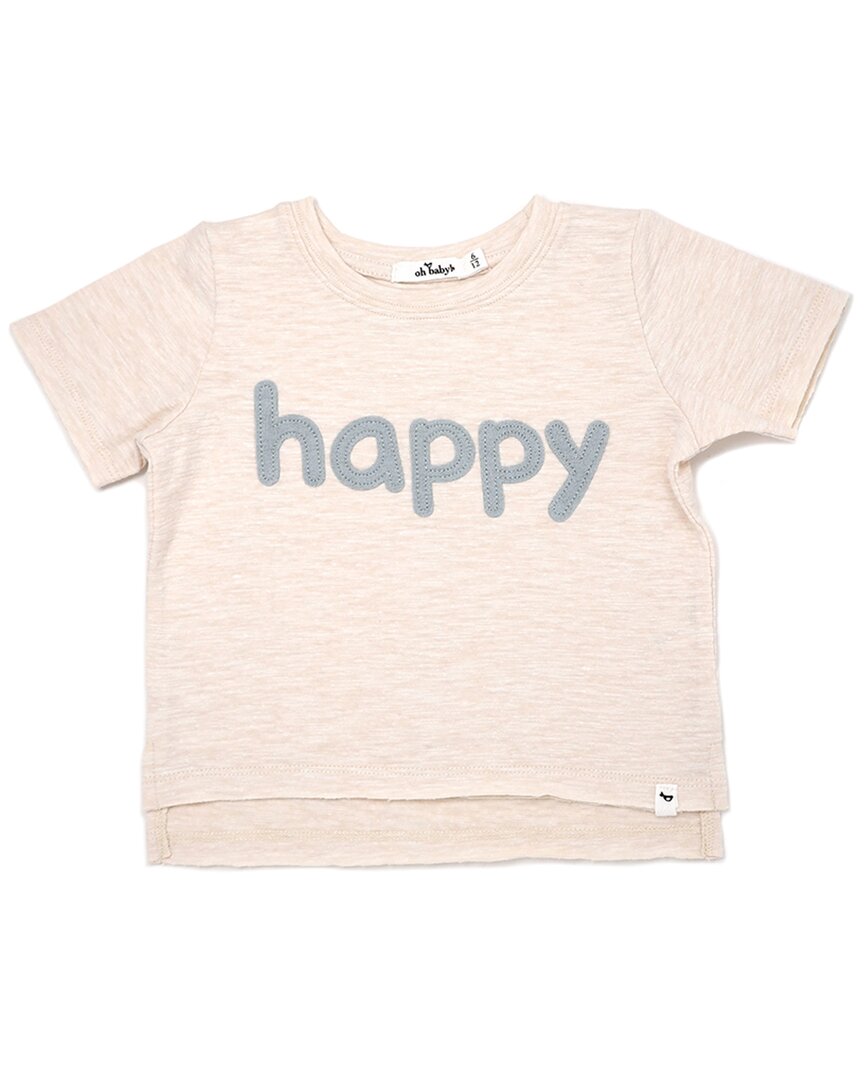 О, детка! Счастливая дымка Аппликация Хлопковая Ткань с утолщениями Футболка Oh baby!, коричневый
О, детка! Счастливая дымка Аппликация Хлопковая Ткань с утолщениями Футболка Oh baby!, коричневый