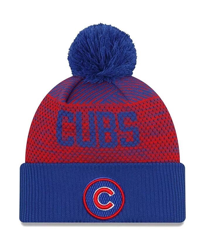 Мужская спортивная вязаная шапка с манжетами и помпоном Royal Chicago Cubs Authentic Collection New Era
Мужская спортивная вязаная шапка с манжетами и помпоном Royal Chicago Cubs Authentic Collection New Era