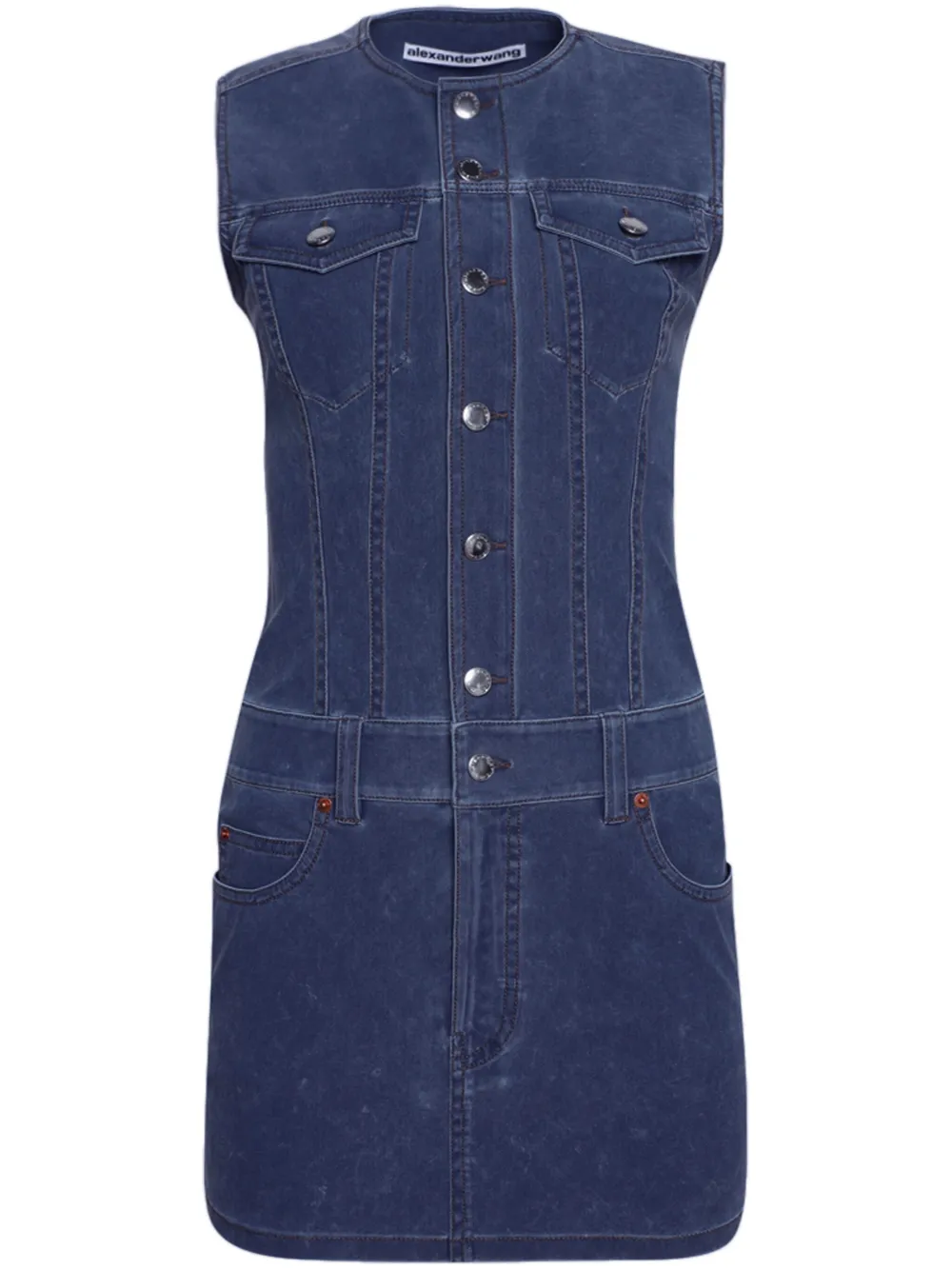 Облегающее джинсовое платье мини Alexander Wang, синий
Облегающее джинсовое платье мини Alexander Wang, синий