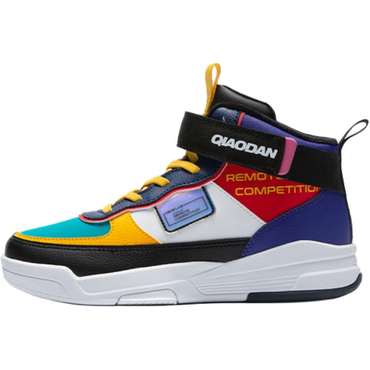 QIAODAN Детские кроссовки с высоким голенищем, устойчивые к ударам и износу, черные, фиолетовые, для подростков
QIAODAN Детские кроссовки с высоким голенищем, устойчивые к ударам и износу, черные, фиолетовые, для подростков