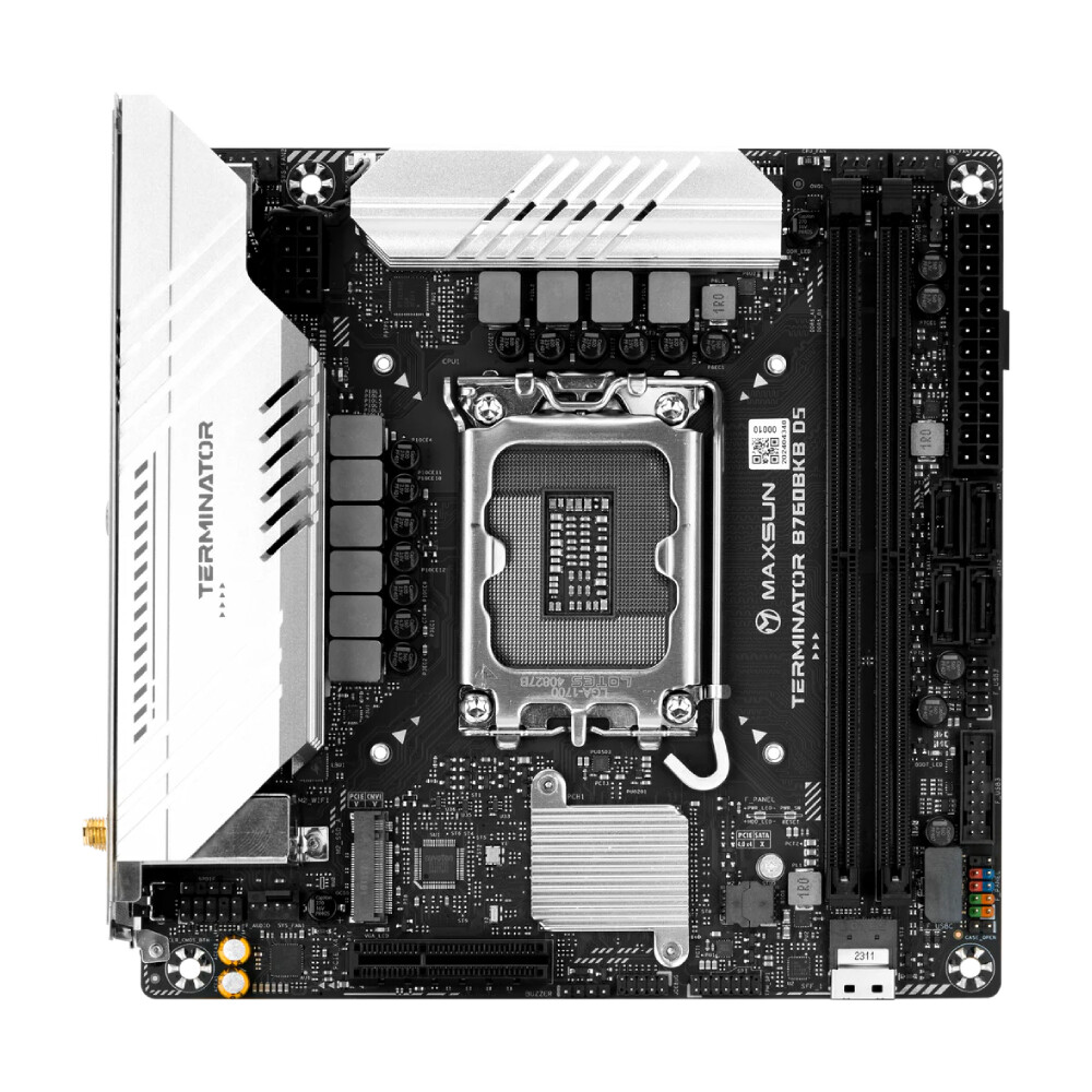 Материнская плата Maxsun Terminator B760BKB D5 WIFI, LGA 1700, DDR5, Wi-Fi
Материнская плата Maxsun Terminator B760BKB D5 WIFI, LGA 1700, DDR5, Wi-Fi