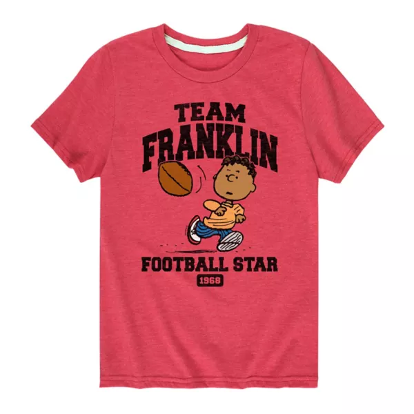 Футболка с принтом «Peanats Team Franklin» для мальчиков 8-20 лет Licensed Character, красный 
Футболка с принтом «Peanats Team Franklin» для мальчиков 8-20 лет Licensed Character, красный