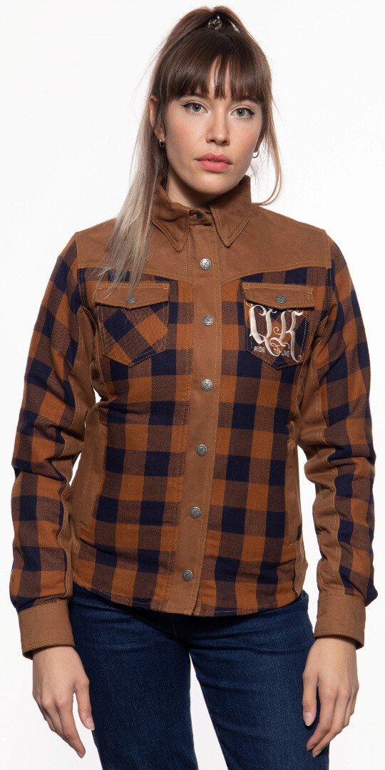 Рубашка мотоциклетная женская Queen Kerosin Ride to Live Adventure, коричневый
Рубашка мотоциклетная женская Queen Kerosin Ride to Live Adventure, коричневый