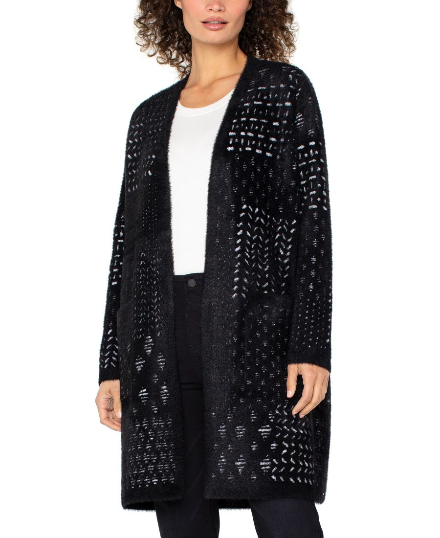 Женский свитер-пальто с длинными рукавами и открытой передней частью Liverpool Los Angeles, Black/white Patchwork
Женский свитер-пальто с длинными рукавами и открытой передней частью Liverpool Los Angeles, Black/white Patchwork