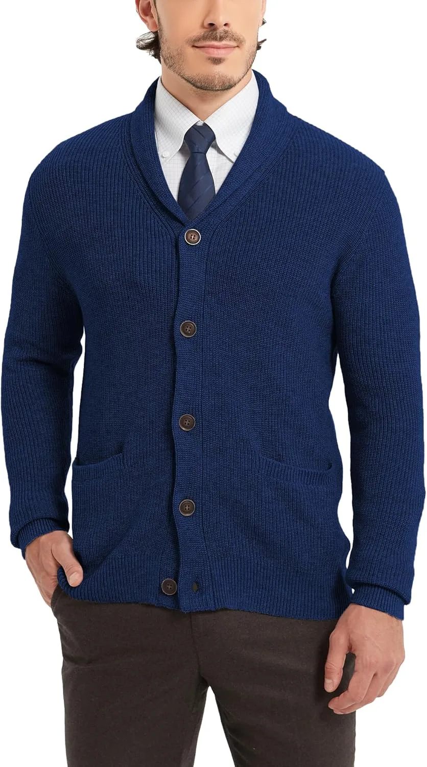 Мужской кардиган Kallspin из шерстяной смеси с воротником-шалью и карманами
Мужской кардиган Kallspin из шерстяной смеси с воротником-шалью и карманами