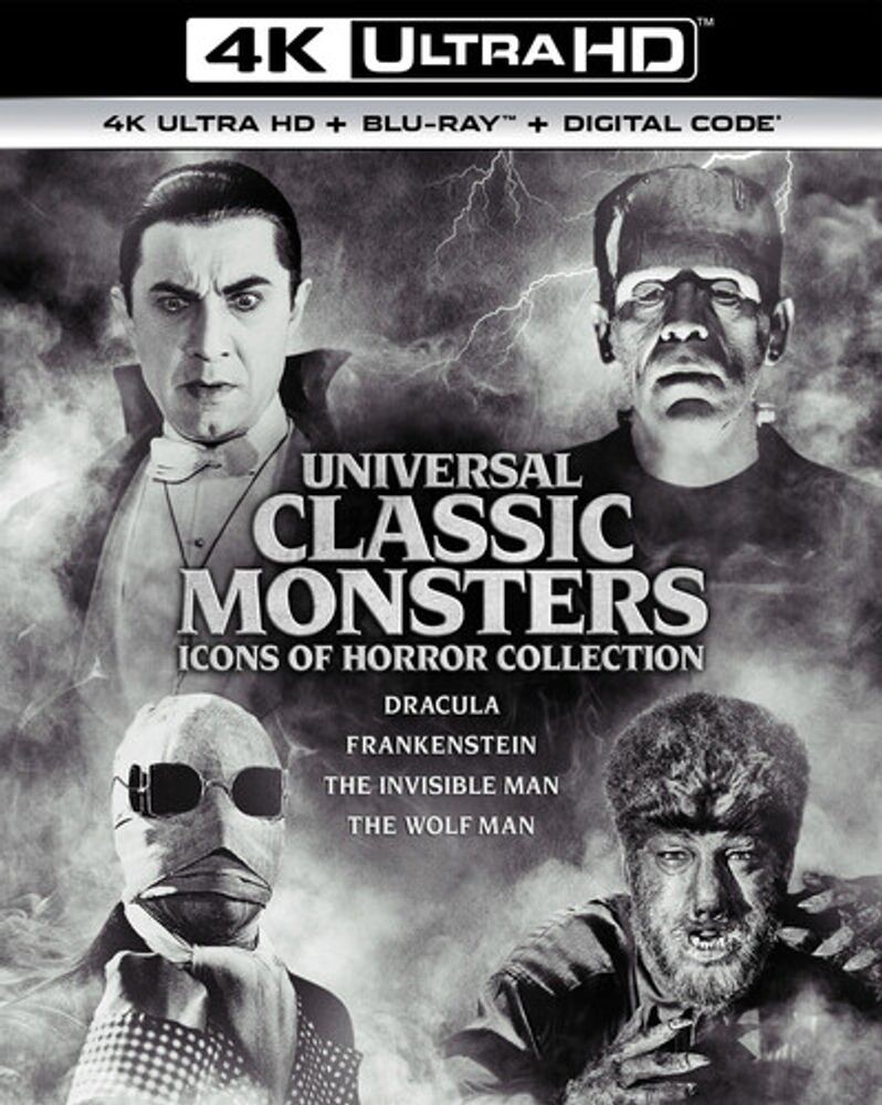Диск 4K UHD Universal Classic Monsters: Icons Of Horror Collections
Диск 4K UHD Universal Classic Monsters: Icons Of Horror Collections