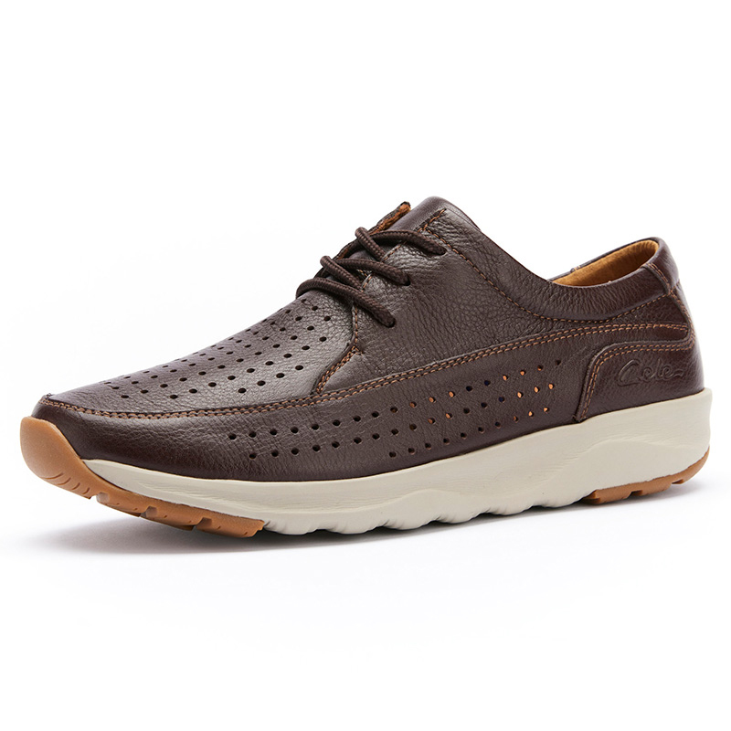 CELE Дышащие мужские повседневные туфли низкие с перфорацией коричневые, цвет Brown Perforated
CELE Дышащие мужские повседневные туфли низкие с перфорацией коричневые, цвет Brown Perforated