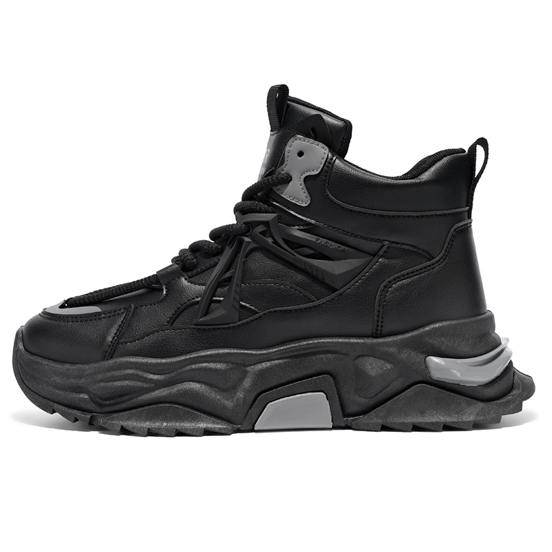 Износостойкие кроссовки для увеличения роста, высокие, массивные, мужские PNKE, Black 
Износостойкие кроссовки для увеличения роста, высокие, массивные, мужские PNKE, Black