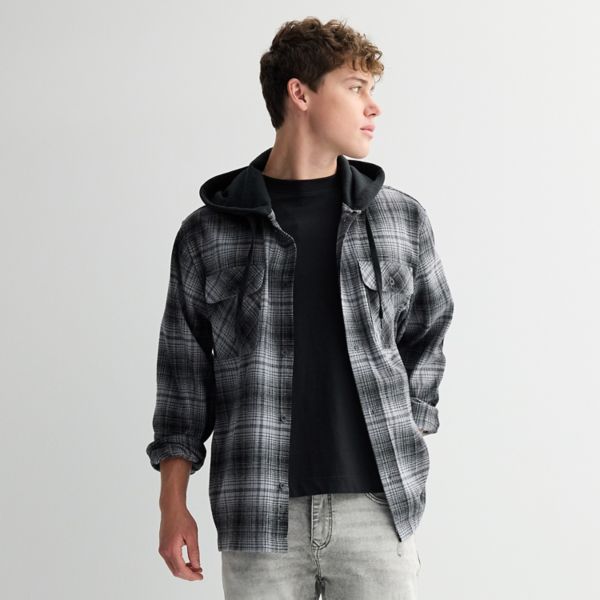 Мужская фланелевая рубашка с капюшоном Trinity Coast, черный
Мужская фланелевая рубашка с капюшоном Trinity Coast, черный