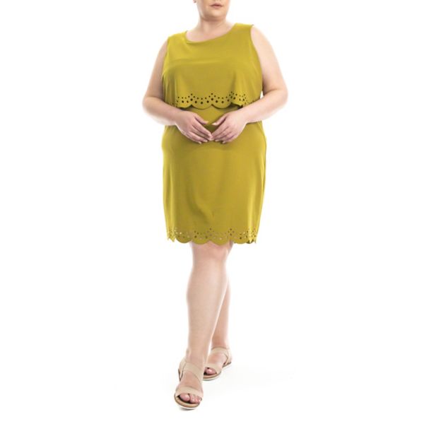 Платье-поповер из крепа больших размеров Nina Leonard, цвет moss
Платье-поповер из крепа больших размеров Nina Leonard, цвет moss