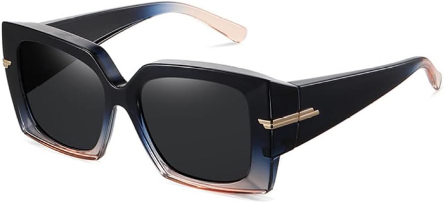 Поляризованные солнцезащитные очки большого размера для женщин, модные черные квадратные солнцезащитные очки в крупной оправе для вождения с защитой от УФ-излучения UV400 MTZJH, Blue Tea
Поляризованные солнцезащитные очки большого размера для женщин, модные черные квадратные солнцезащитные очки в крупной оправе для вождения с защитой от УФ-излучения UV400 MTZJH, Blue Tea