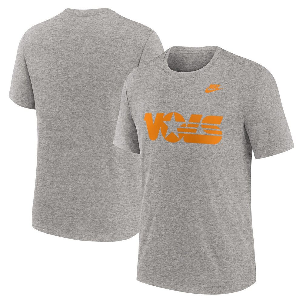 Мужская футболка Nike Heather Grey Tennessee Volunteers Blitz Evergreen Legacy Primary Tri-Blend, цвет Ten Grey
Мужская футболка Nike Heather Grey Tennessee Volunteers Blitz Evergreen Legacy Primary Tri-Blend, цвет Ten Grey