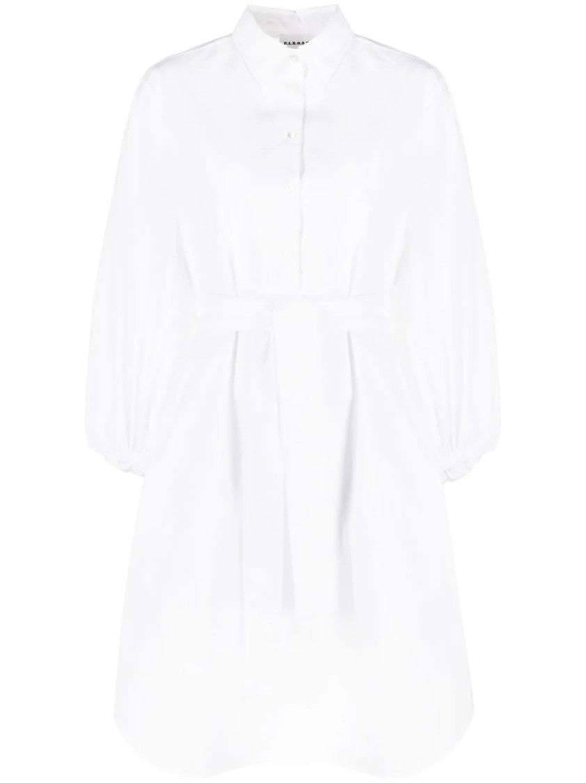 Классическое белое хлопковое платье миди Parosh
Классическое белое хлопковое платье миди Parosh