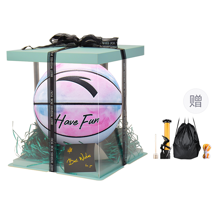 ANTA Баскетбольный мяч PU Cuba с тай-даем в сине-розовых тонах, размер 7, для уличных тренировок и соревнований, унисекс
ANTA Баскетбольный мяч PU Cuba с тай-даем в сине-розовых тонах, размер 7, для уличных тренировок и соревнований, унисекс