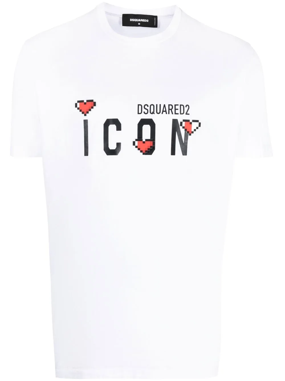 Футболка с логотипом Icon DSQUARED2, белый 
Футболка с логотипом Icon DSQUARED2, белый