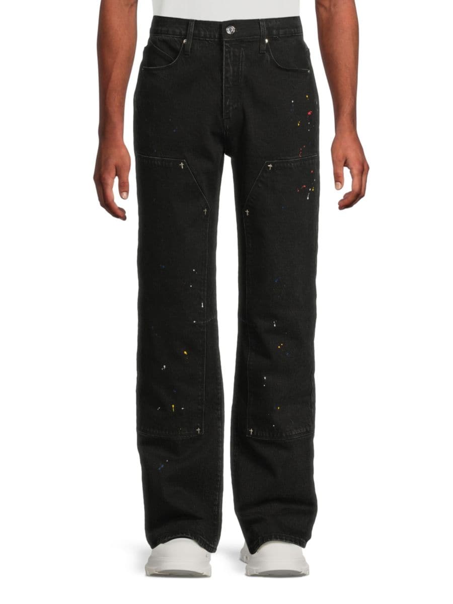 Джинсы с брызгами краски RTA, цвет Black Paint
Джинсы с брызгами краски RTA, цвет Black Paint