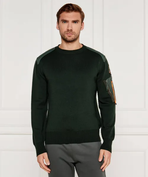 Свитер Braw Regular fit Parajumpers, зеленый 
Свитер Braw Regular fit Parajumpers, зеленый