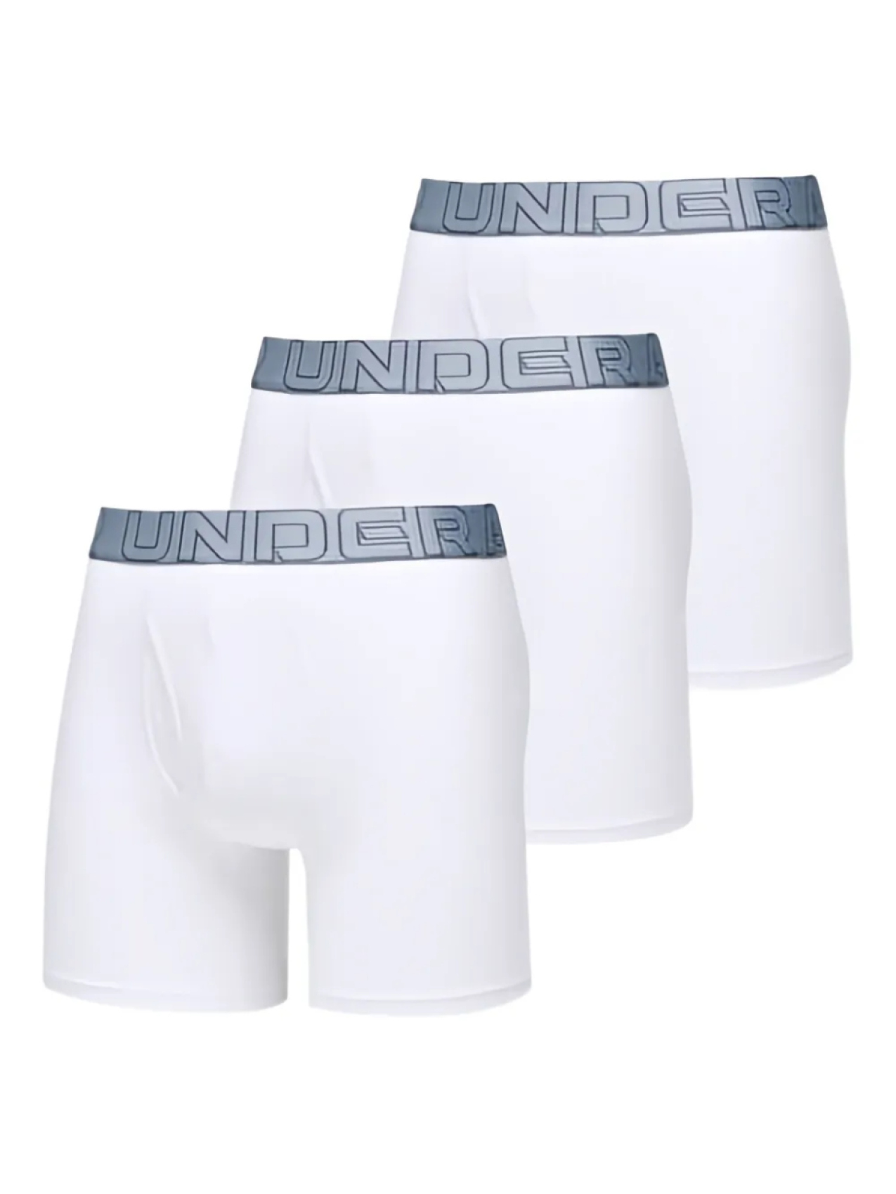 Боксеры с логотипом Under Armour на поясе (упаковка из трех пар), белый
Боксеры с логотипом Under Armour на поясе (упаковка из трех пар), белый