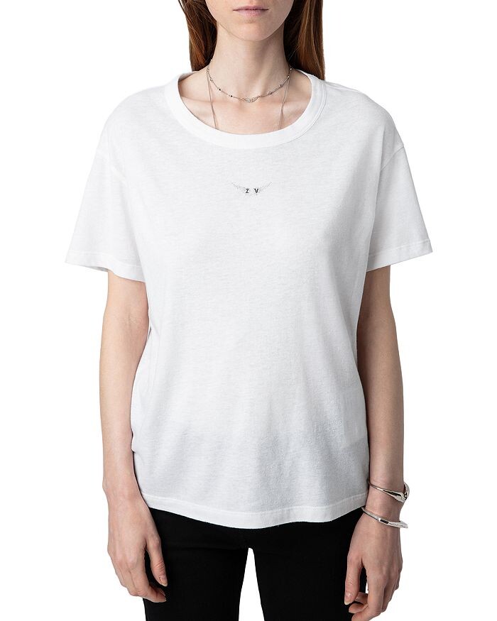 Футболка Zadig & Voltaire Mar со стразами и крыльями, белый
Футболка Zadig & Voltaire Mar со стразами и крыльями, белый