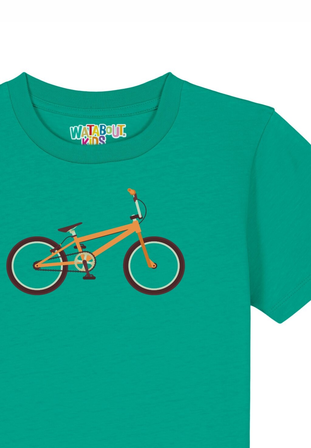 Принт на футболке watapparel, зеленый Bmx
Принт на футболке watapparel, зеленый Bmx