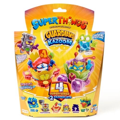 Набор из 4 фигурок Super Things + 2 транспортных средств Guardians Of Kazoom S9 Pack2Of6 Magic Box
Набор из 4 фигурок Super Things + 2 транспортных средств Guardians Of Kazoom S9 Pack2Of6 Magic Box