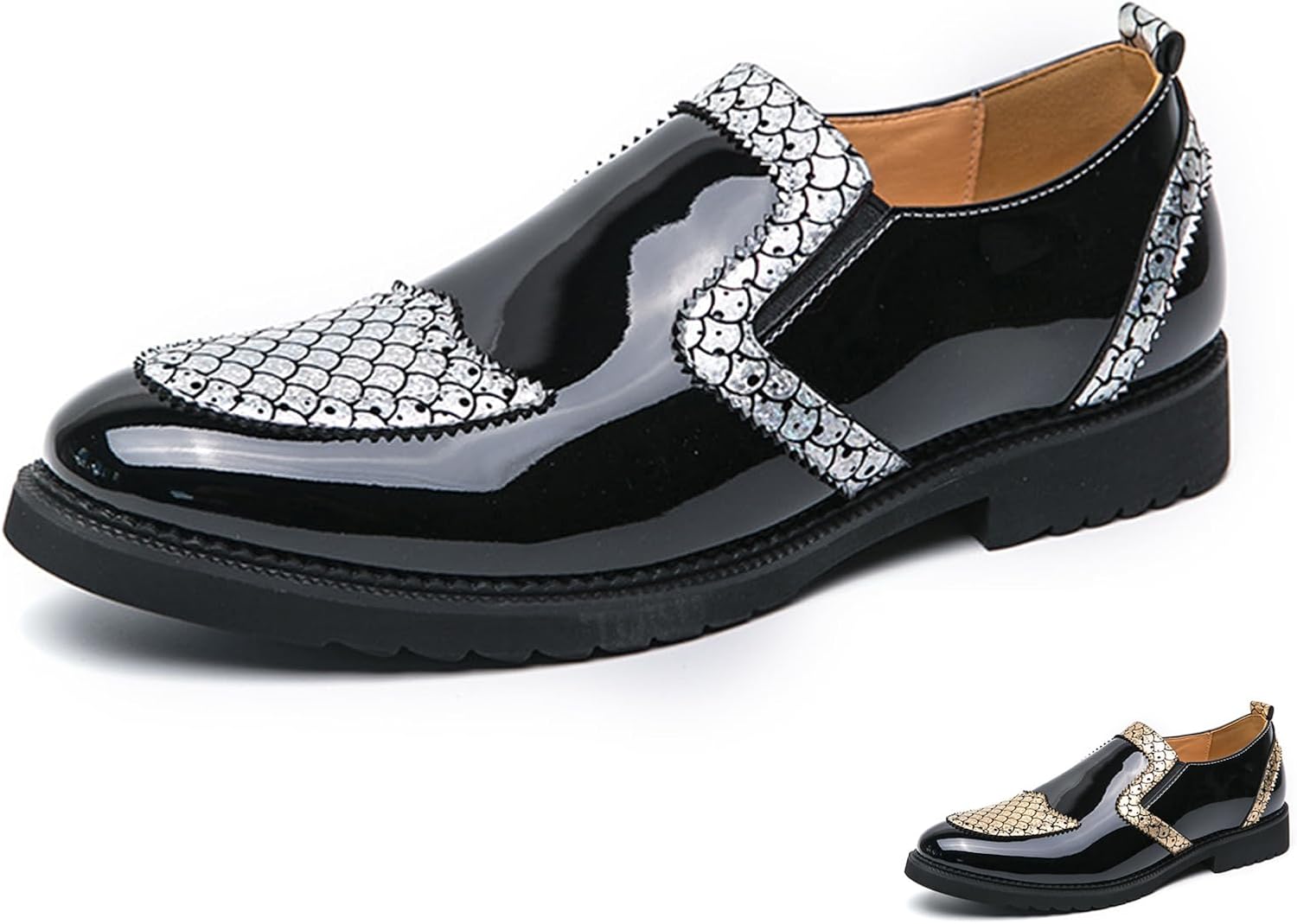 Мужские лоферы GLBDU из лакированной кожи с принтом, модные классические туфли с оксфордской шнуровкой, низкие слипоны с заостренным носком, деловые повседневные офисные и свадебные туфли, серебро
Мужские лоферы GLBDU из лакированной кожи с принтом, модные классические туфли с оксфордской шнуровкой, низкие слипоны с заостренным носком, деловые повседневные офисные и свадебные туфли, серебро