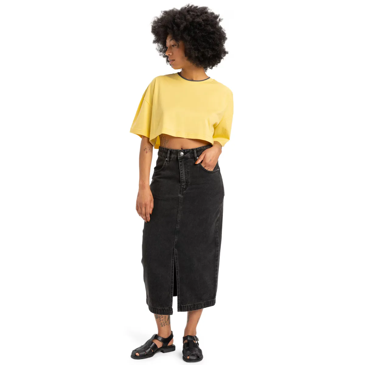 Длинная женская джинсовая юбка Quiksilver, чёрный
Длинная женская джинсовая юбка Quiksilver, чёрный