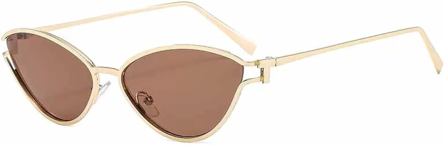 Модные роскошные солнцезащитные очки «кошачий глаз» в металлической оправе для женщин, пожилых людей, в стиле ретро, для путешествий, с защитой от УФ-излучения UV400 TKKTLLT, Gold Brown
Модные роскошные солнцезащитные очки «кошачий глаз» в металлической оправе для женщин, пожилых людей, в стиле ретро, для путешествий, с защитой от УФ-излучения UV400 TKKTLLT, Gold Brown