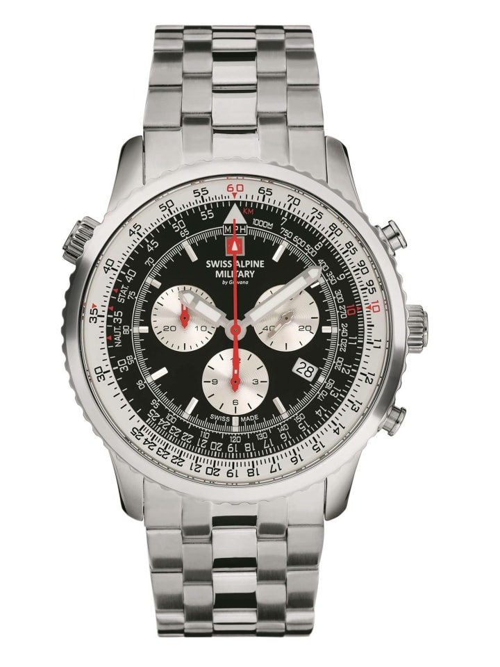 Swiss Alpine Military by Grovana Мужские аналоговые часы серебристого цвета
Swiss Alpine Military by Grovana Мужские аналоговые часы серебристого цвета