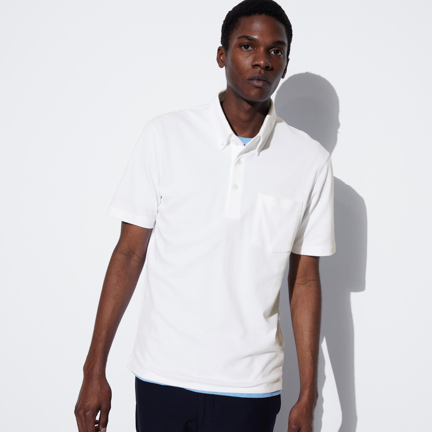 Рубашка-поло UNIQLO AIRism Kanoko с коротким рукавом, белый
Рубашка-поло UNIQLO AIRism Kanoko с коротким рукавом, белый