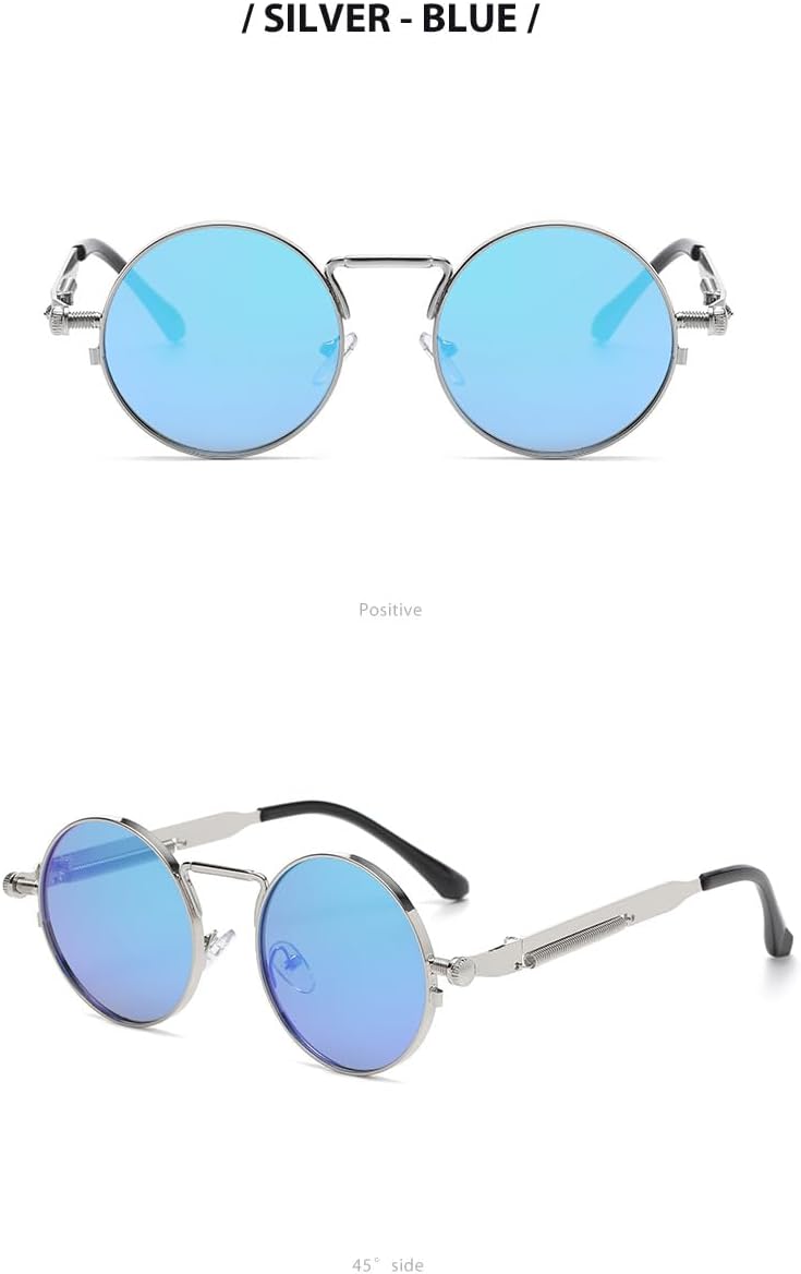 Солнцезащитные очки в стиле стимпанк для мужчин, профессиональные очки с защитой от УФ-излучения, круглые готические очки, женские солнцезащитные очки в металлической оправе в стиле рейв Generic, 4
Солнцезащитные очки в стиле стимпанк для мужчин, профессиональные очки с защитой от УФ-излучения, круглые готические очки, женские солнцезащитные очки в металлической оправе в стиле рейв Generic, 4