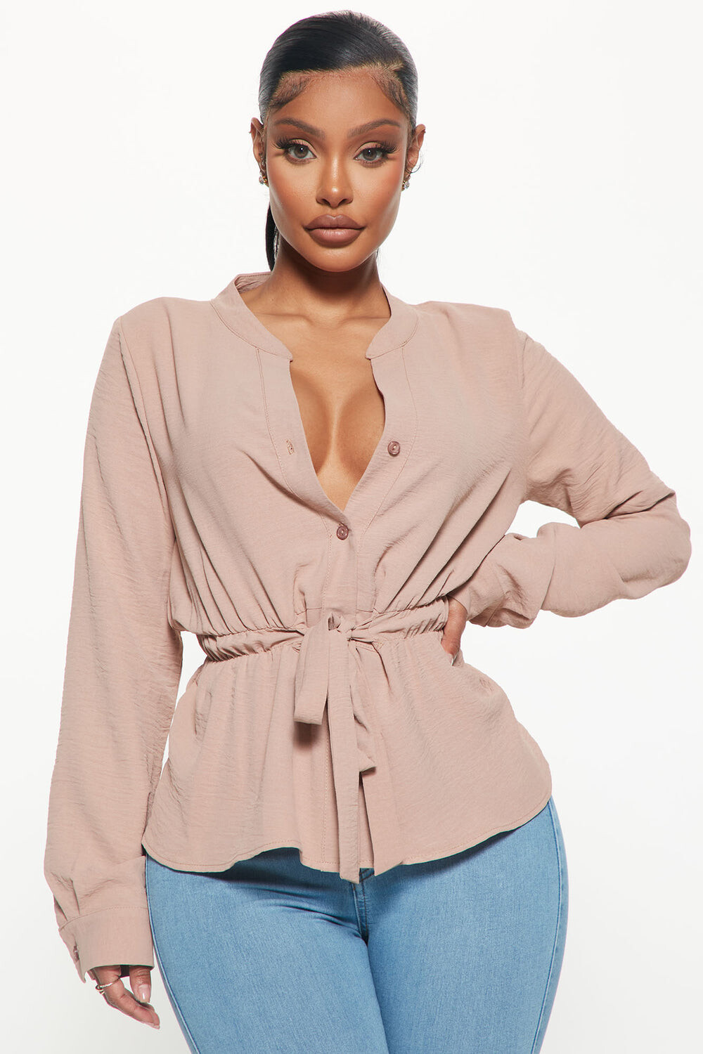 Блузка Fashion Nova TT3057, серо-коричневый
Блузка Fashion Nova TT3057, серо-коричневый