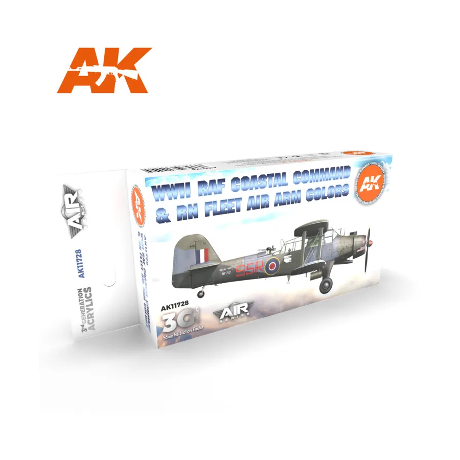 Цвета берегового командования ВВС Великобритании и авиации флота РН времен Второй мировой войны, 3rd Gen Acrylic Special Set
Цвета берегового командования ВВС Великобритании и авиации флота РН времен Второй мировой войны, 3rd Gen Acrylic Special Set