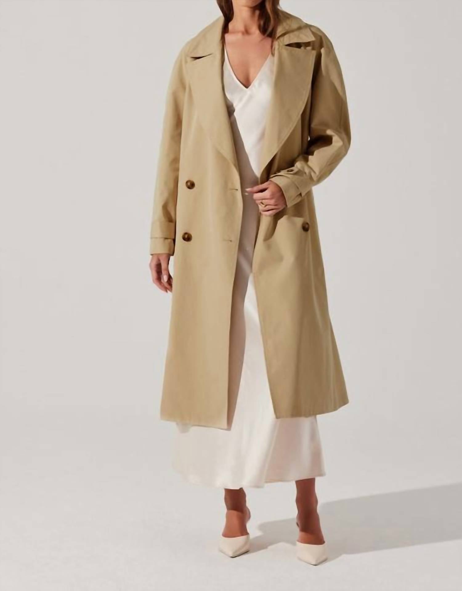 Пальто Meryll с поясом цвета хаки ASTR
Пальто Meryll с поясом цвета хаки ASTR